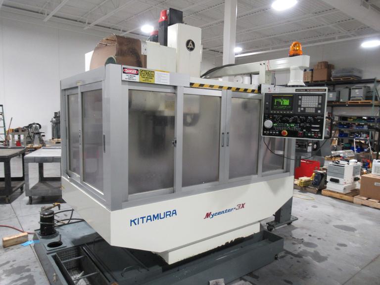 Kitamura Mycenter 3X CNC Vertical Machining Center, 29.9" x 17.9" x 18", CT40, 10K, 20 ATC, Chip Con, Fanuc O-M