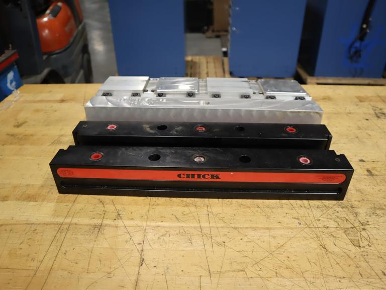 Chick Qwiklok 6" Double Lock Vise w/ Custom Aluminum Fixture Plate