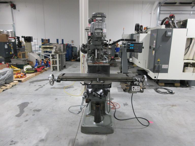Bridgeport Series I Vertical Toolroom Knee Mill, Acu-Rite 2XD DRO, Vbl Speed, Power Table Feed