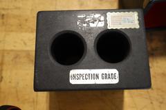 Micro-Flat Precision Granite Block 6" x 4.5" x 6" High with (2) 2.75" Diameter Holes, Protective Case