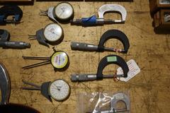 Micromteters and Caliper Gages - Assorted