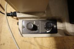 Toolmakers Microscope w .0001" Res Micrometer Table Feed Handles, Surface and Profile Illumination