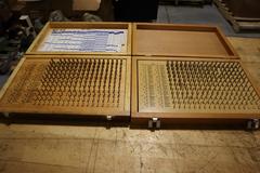 Meyer Pin / Plug Gages in Wood Cabinet: M1 Plus, M15 Plus, M2 Plus, M-25 PLus