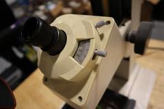 Toolmakers Microscope w .0001" Res Micrometer Table Feed Handles, Surface and Profile Illumination