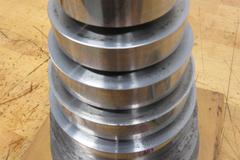 Size Control Co. Mikemaster .500"- 6.000" Tree Setting Standard 1/2" Increments on Stand with Sheffield 2.5001 Master Ring Guage