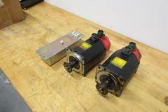 Fanuc Model OS Servo Motors (2), T3 A40L-0001-0191 Transformer (1), Removed Working from Miyano Ocean CNC Lathe