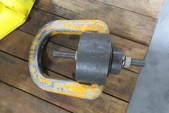 Olsen Chain Forklift Lifting Beam, Inside Pin Mount, 10,000 lb Capacity. And Freno Swiveling Lift Eye with 5/8" Stud