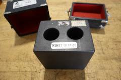 Micro-Flat Precision Granite Block 6" x 4.5" x 6" High with (2) 2.75" Diameter Holes, Protective Case