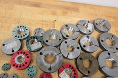 Ring ID Thread Gauges, Mostly Standard Sizes 1/72 Thru 1-3/4", Brands DoAll, Alameda, Regal