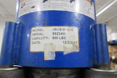 Vestil Portable Swivelng Jib Crane, 500 Lb Capacity with CM Shopstar 500# Electric Chain Hoist, Weighted Jib Base