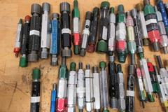 Threaded ID Go/No-Go Gauges, Standard SAE Sizes from 2/56 - 1-1/8"