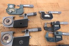 Micrometers 0-1" and 1-2" Various Brands and Types, Digital, Vernier, Pressure
