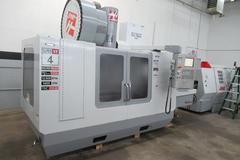 Haas VF-4SS APC CNC Vertical Machining Center, Automatic Pallet Changer, 4th Axis, Probing, TS Coolant, 40-ATC