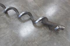 Used Haas VM/VF-3 Series 110" x 3.75" Spiral Chip Auger Screw with .75" ID Drive End