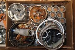 Large Assortment of Electrical / Electrician Hardware – Boxes, Connectors, Terminals, Straps & More