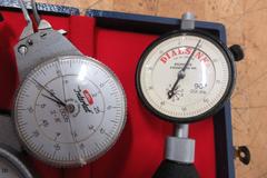 Assorted Indicators, DiaSink 90 Chamfer, SPI ID Checker, Pratt & Whitney and Scherr Tumico