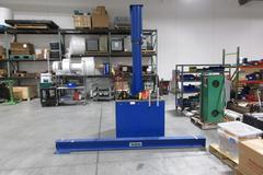 Vestil Portable Swivelng Jib Crane, 500 Lb Capacity with CM Shopstar 500# Electric Chain Hoist, Weighted Jib Base