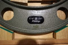 Mitutoyo 6-12" Micrometer w Standards in Divider Case, .001"