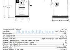 Powermatic Model 66 Tilting Arbor Table Saw, 10" 48" Fence, Dust Collector, Portable