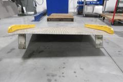 Vestil Manufacturing Dock Aluminum Plate with Side Rails, 60" x 60" 10,000 lb Capacity