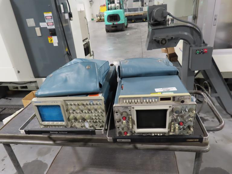 Tektronix 2430A and Tektronix 366 Oscilloscopes with Assorted Manuals and Accessories
