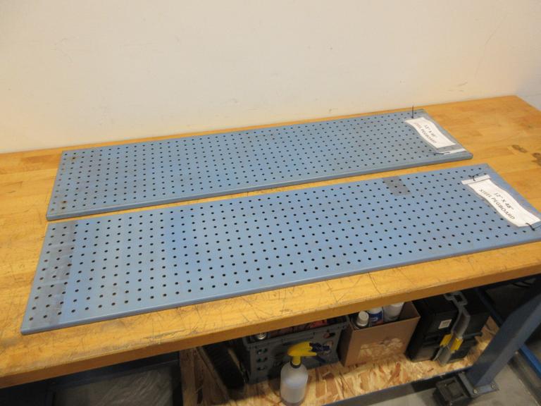 Steel Pegboard Sections (2pcs) 12" x  45", Mounting Holes 1/4" x 1" Spacing