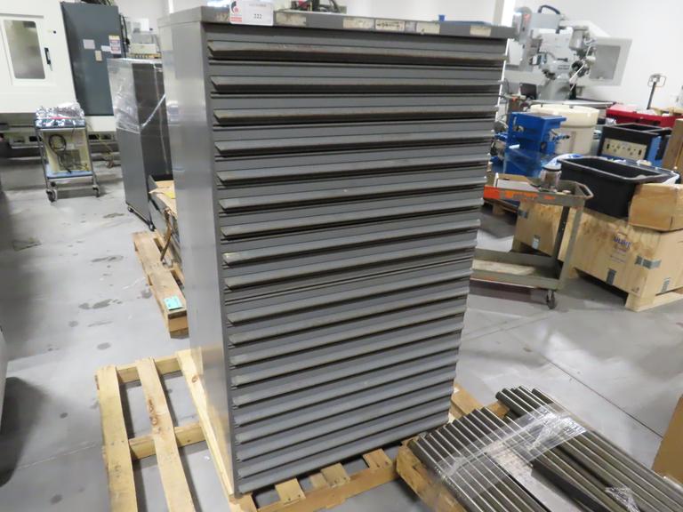 Equipto Steel Cabinet, 19-Drawers, No Contents