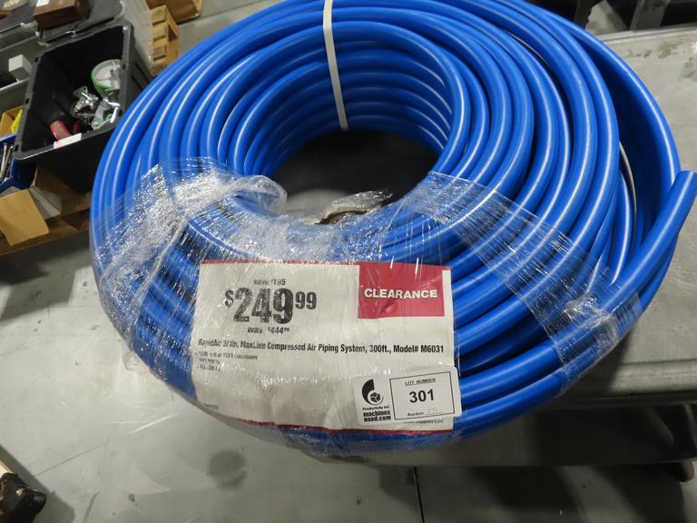 RapidAir 3/4" MaxLine Compressed Air Piping System, Approx. 300 feet