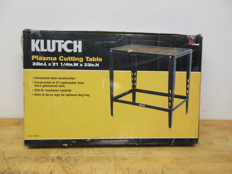Klutch Plasma Cutting Table, 33" x 21.25" x 33", **New In Box**