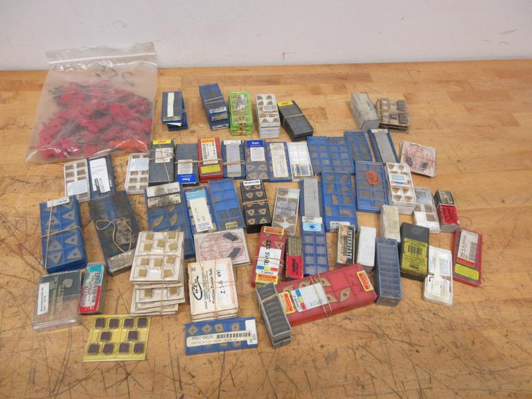 Carbide Turning Inserts, Many Brands and Types, with Bag Of Insert Wrenches