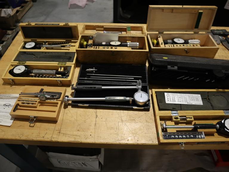 Bore Gages: Mitutoyo, Scherr-Tumico and Standard, with(1) Indi-Cal Bore and Groove Gage