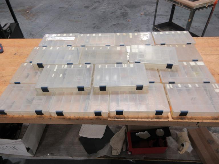 Gage Pins and Pin Holders,  Go/No-Go Pin Sets in Plano Plastic Divider Cases