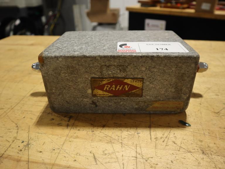 Rahn Granite Inspection Block w Handles 9" x 5.57" x 4"High