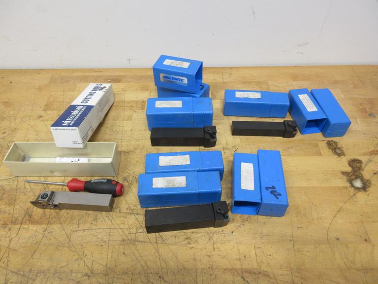 Lathe Stick Tool Holders | (7) Valenite Facing Holders, (1) Mistubishi Part Off *** All New In Boxes ***