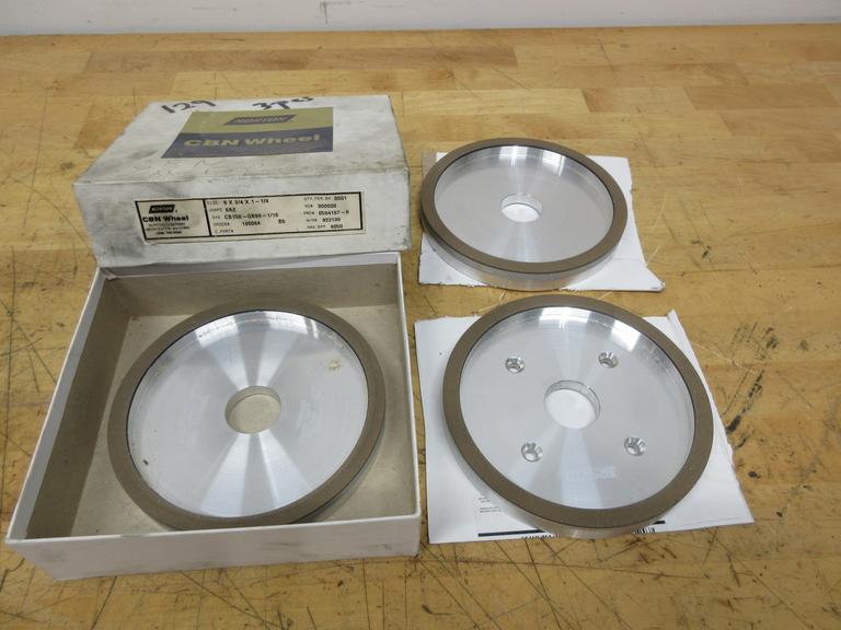 Norton CBN Grinding Wheels | (3pcs) 6" x 3/4" x 1-1/4" ***All New in Box**