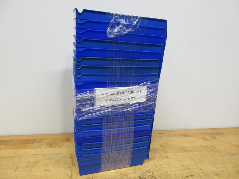 Quantum 7" x 12" Plastic Storage Bins (20 pcs)