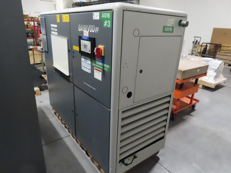 Atlas Copco GA 50 VSD 67 HP Variable Speed Drive Rotary Air Compressor 