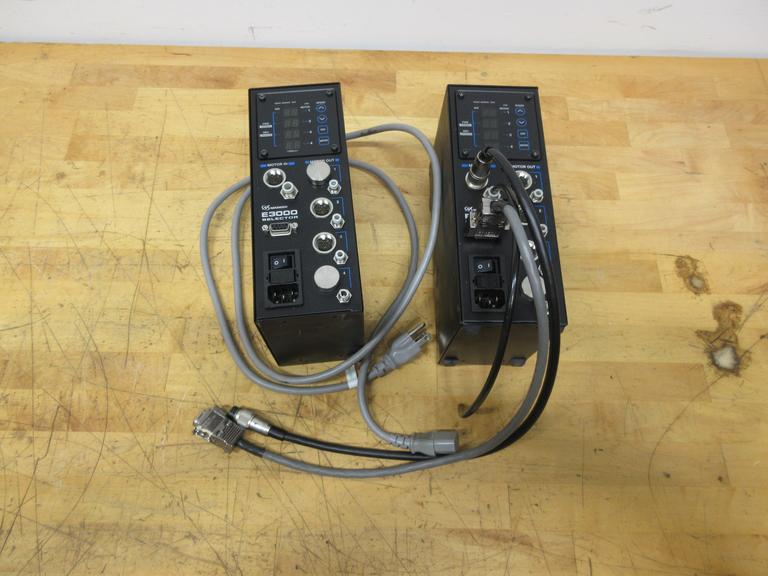 Nakanishi E3000 Series NE212 Selector (2) Units, High Speed Spindle Controllers, with 1 Power Cord and Air Tubing