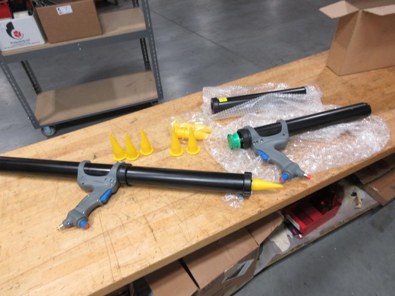 Cox Industrial Pneumatic Sealant Applicators (2 Units), **Look to Have Very Little Use**