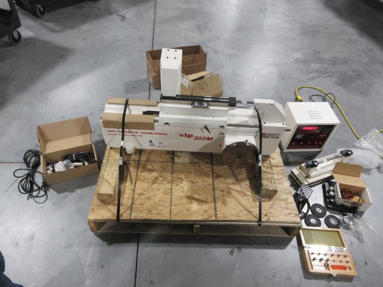 SIP 302M Universal Gage Length Measuring Machine with Digital Control Panel and Accessories