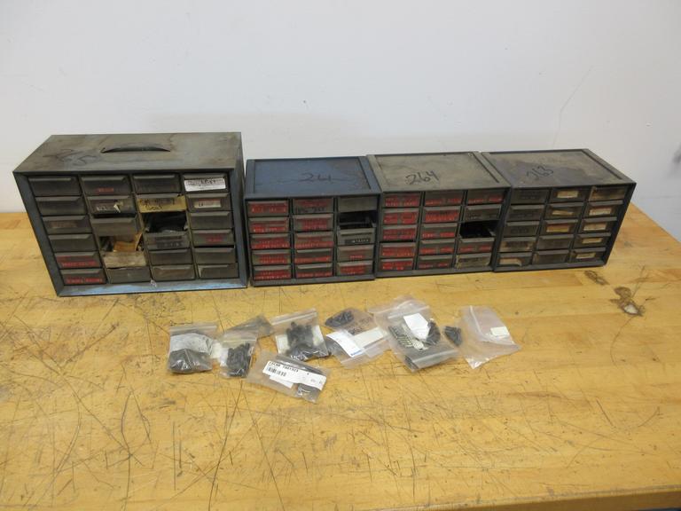 Insert Tooling Shims, Clamps, Screws in Multi Bin Organizers