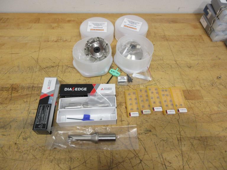 Mistubishi Diaedge Inserted Drills and Shell Mills, (2) Ea. New In Packages, 3.5" Dia Shell Mills, .7283" Dia Drills with Inserts