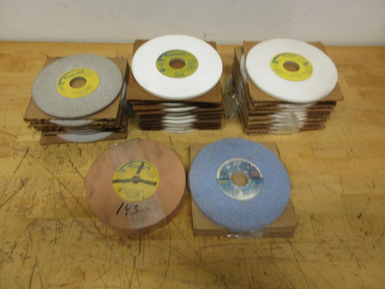 Norton Grinding Wheels 7" x 1-1/4", Assorted Widths and Types  (34pcs) **New Unused**