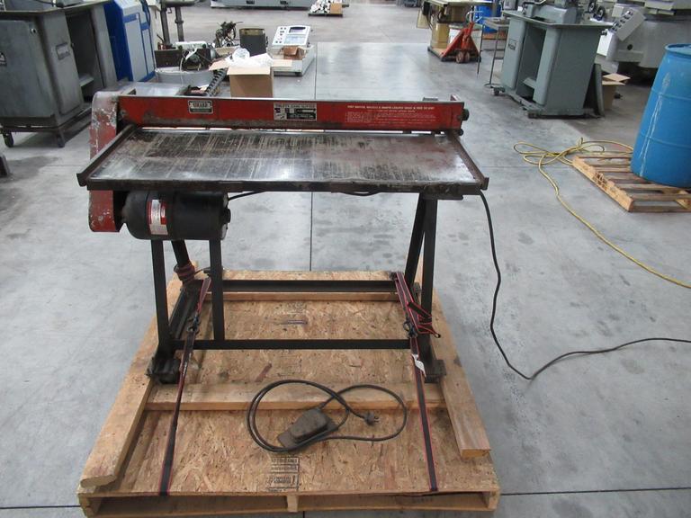 Thrifty Gang Slitter, Motorized 20 Gauge Capacity, (2) Sets of Blades, 3' Max Width, Single Phase