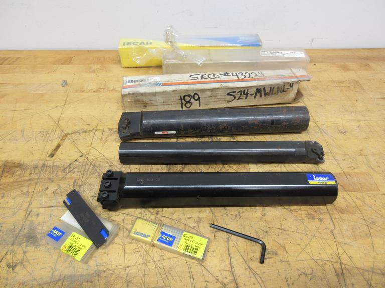 Iscar 2" x 12" Grooving Tool Holder, Seco Carbaloy 1.5" x 12" Boring , Hertel 12" x 2" Boring Tool Holder