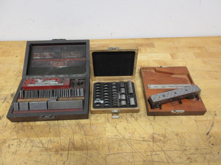 Hoke Gage Block Set, Ralmike 3/4" Round Gage Block Set, Brown & Sharpe 6" x 1" Sine Bar