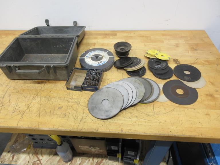 Diamond Tool Grinder Wheels 1-1/4" Arbor Assorted Types and Sizes, NorZon III Grinding Discs, Box of Grinding Wheel Dressers