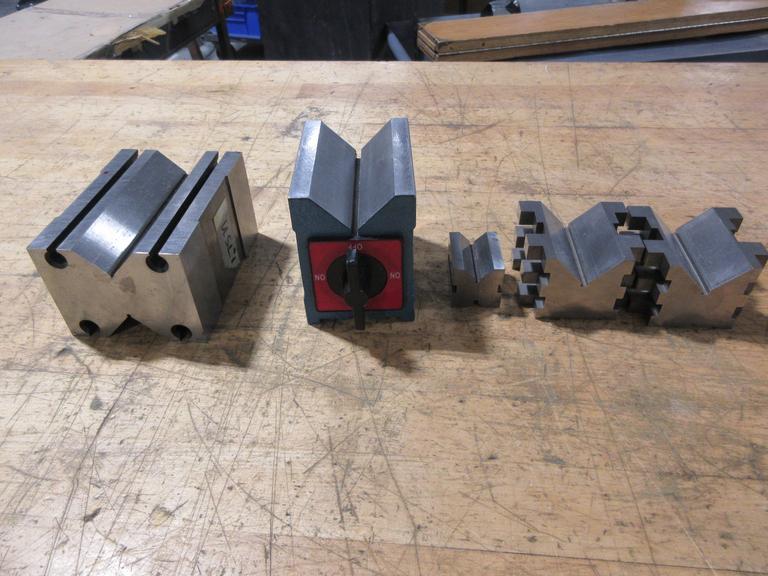 Vee Blocks Various Sizes, (1) Manual Magnetic Dual Sided