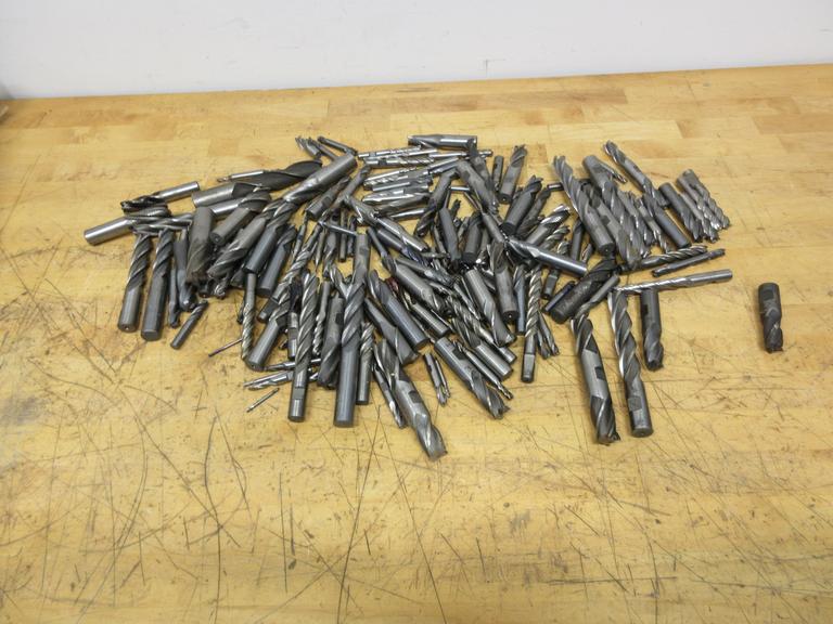 End Mills, Dull and Broken, 50/50 Mix of HSS and Carbide