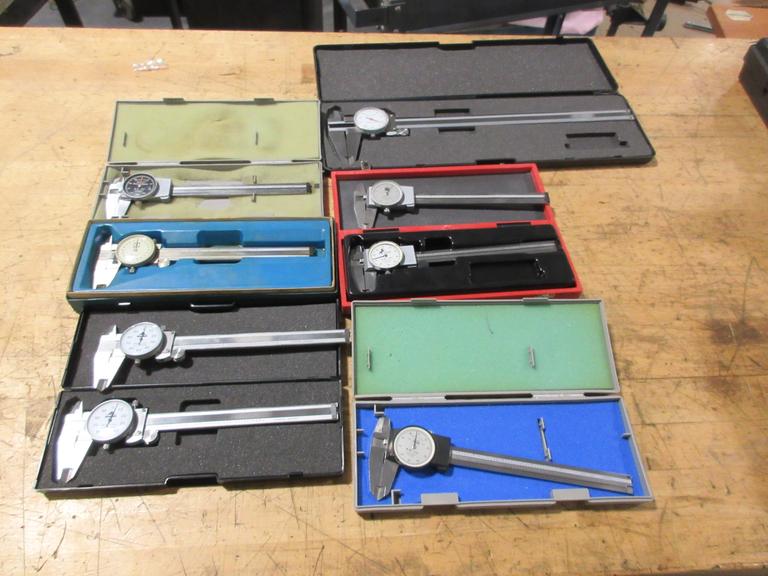 Vernier Calipers 0-6" and (1) 0-12", Various Brands